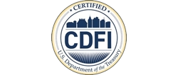 CDFI - Certified U.S. Department of the Treasury logo